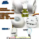 自動開燈【TopDIY】D318 3線式 吸頂型 紅外線 人體 感應開關 大功率 LED 燈泡 感應器 省電 自動